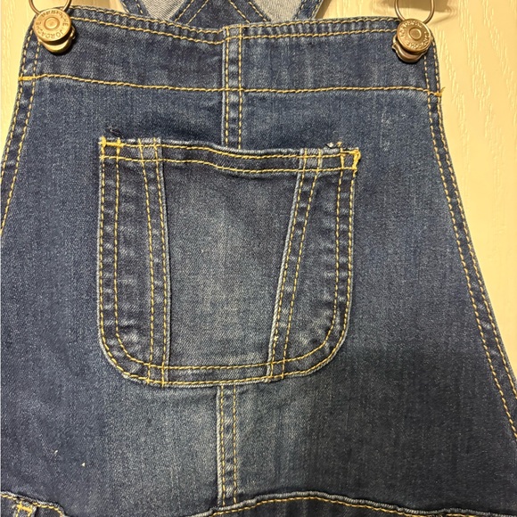 Jordache girls bib overalls shorts size Lg 10/12 - Picture 5 of 8